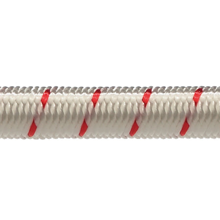 Robline elastik snor 5 mm Hvid/Rød 100 meter