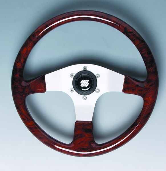 Volant De Bateau ULTRAFLEX Corsica - Diamètre 350mm - Couronne Blanche - Rayons Argent