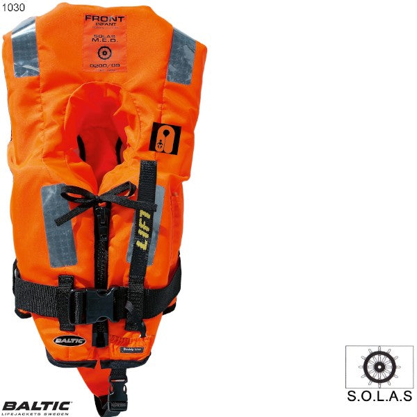 Baby redningsvest SOLAS 2010-BALTIC 1030  0-15 kg. orange