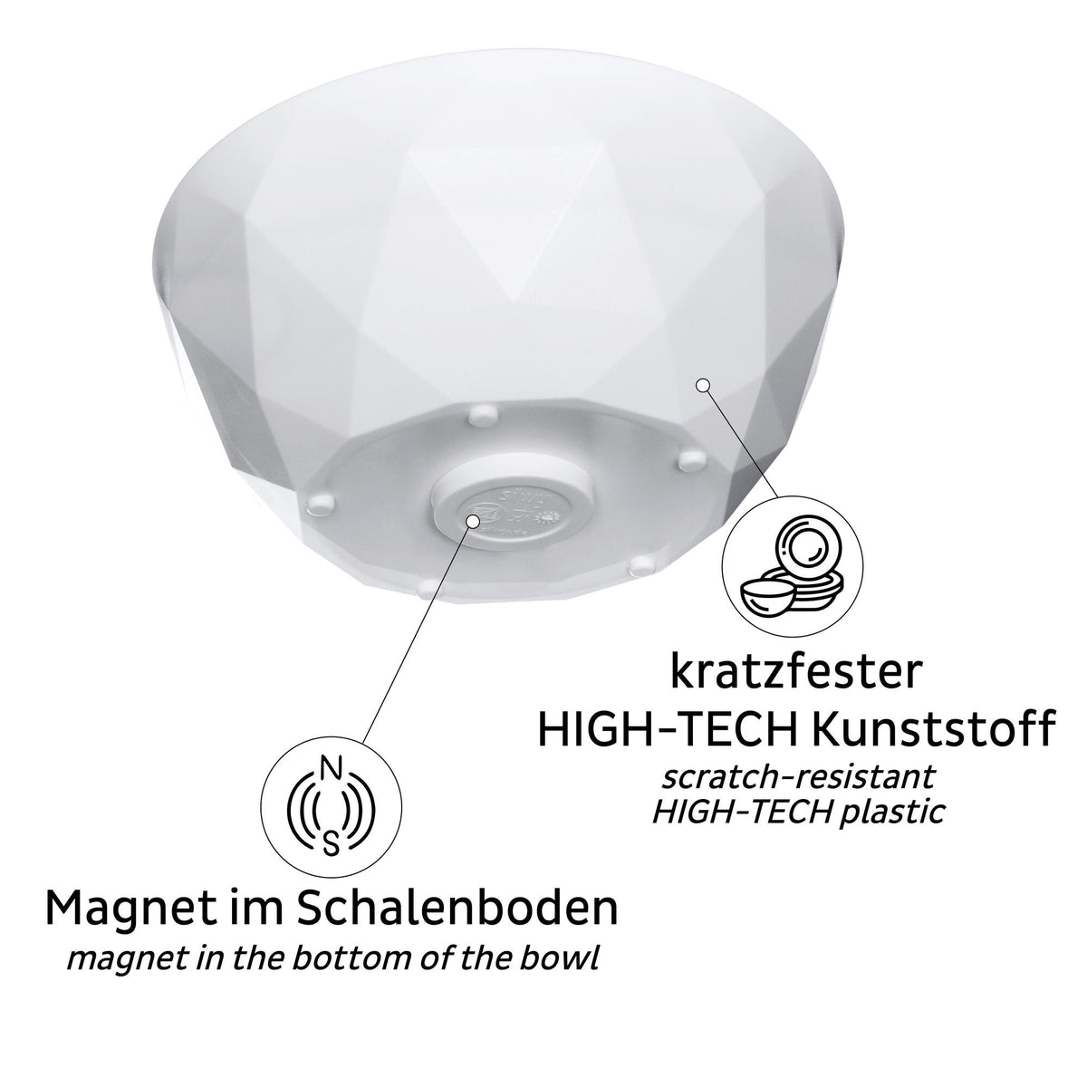 silwy® Super Magnetisk skål x 2 0,5L