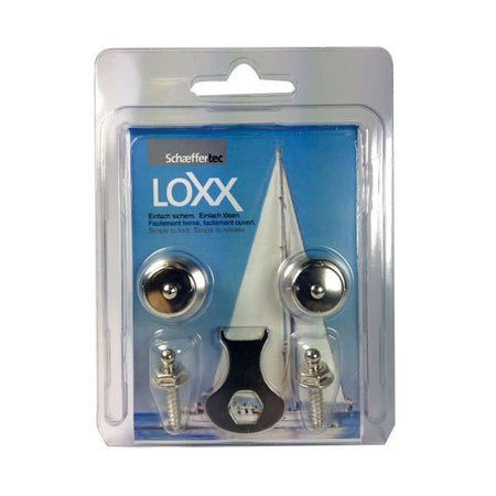 Loxx blister m/2 stk. trykknap,tap med gev.5mm x 10mm