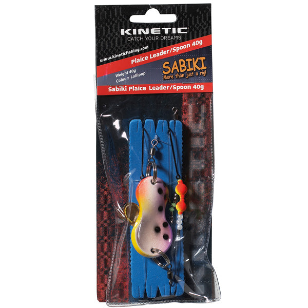 Kinetic Sabiki Plaice Leader/Spoon 40g Lollipop