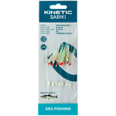 Kinetic Sabiki sildeforfang MaxCatch, Fishskin/mix