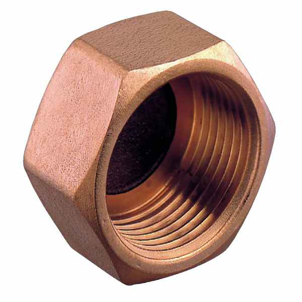 Slutmuffe ind.gev   1/8" bronze