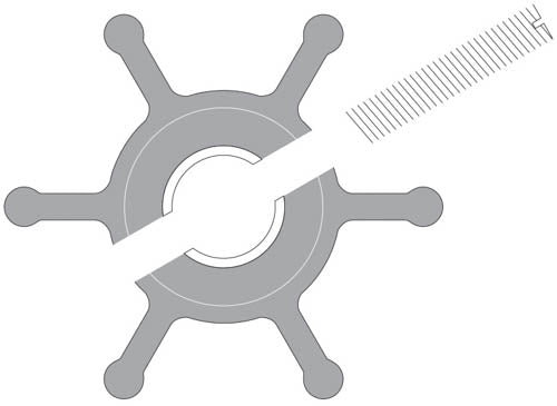 Johnson Impeller Nitril 09-1026B Ø50,8mm