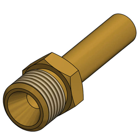 Gas Ø8 mm rørstuds - LH1/4" gevind