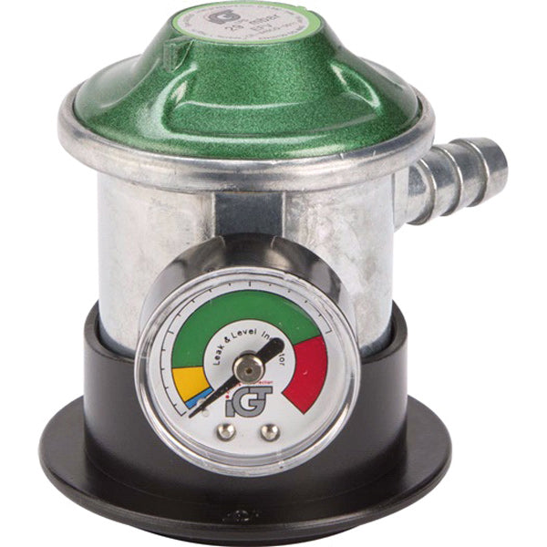 Gas regulator Jumpo click on med manometer og slangestuds