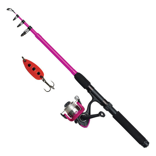 Kinetic Lille Viking Go Fishing 5'6" Spin fiskestang, Pink