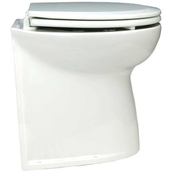 Deluxe flush toilet 12-24V 17" - Saltvand eller ferskvand