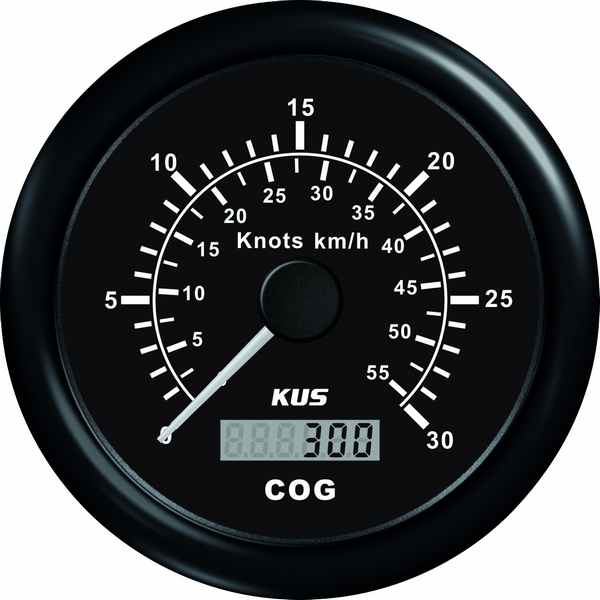 Kus gps speed 0-60knob, sort 12/24v ø85