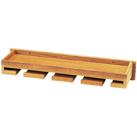 Roca vinglasholder med tophylde teak 44,5x13x6cm