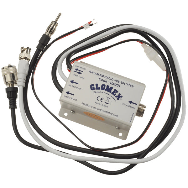 Glomex ra201 vhf/am-fm/ais splitter 12v