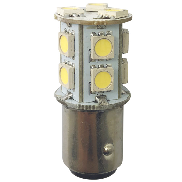 1852 LED lantern pære BAY15D Ø19x43mm 10-36Vdc, 2 stk