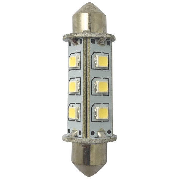 1852 LED lantern pinolpære 42mm 10-36Vdc, 2 stk