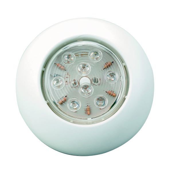 Led lampe m/push.12v -hvid lys