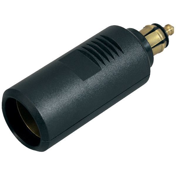 Hanstik lille m/adapter til cigarret stik 12/24 volt 16 amp