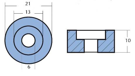 Zinkanode til Johnson / Evinrude / OMC 40-225 HK