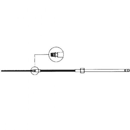 Ultraflex styrekabel m58, 7 fod