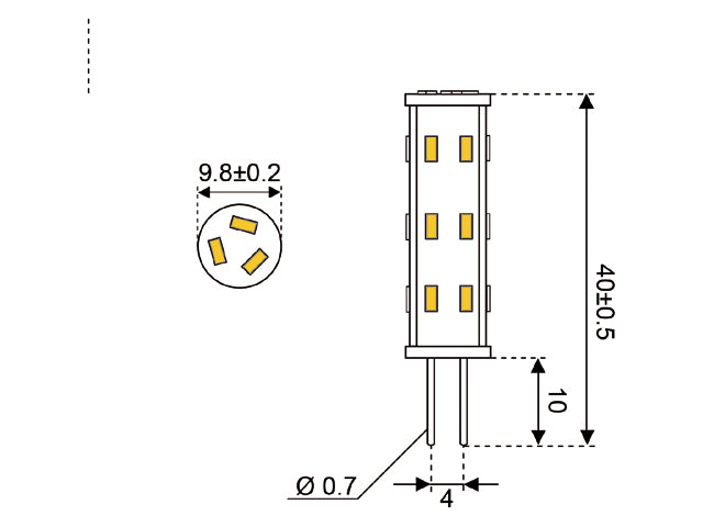 Super LED 27 X SMD G4