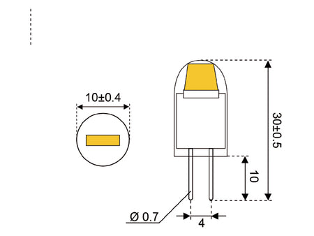 COB - G4 LED 10xSMD - G4