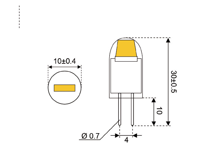 COB - G4 LED 10xSMD - G4