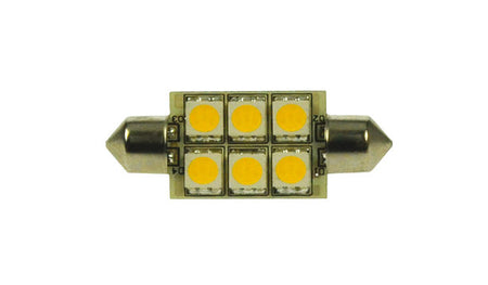 6 LED pære 12V Festoon Ø16 X 42 mm