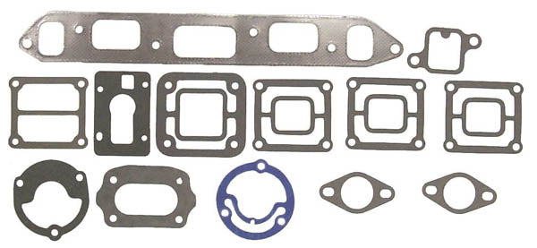 Komplet pakningssæt for OMC udstødningsmanifold + thermostathus mm.