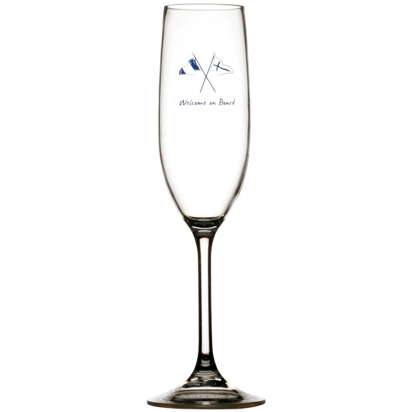 MB Welcome on board Champagne glas Ø5cm H25cm 236ml 6 stk.