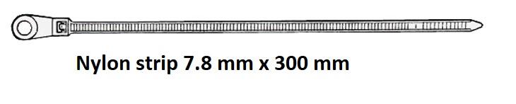 Nylon strip 7.8 mm x 300 mm