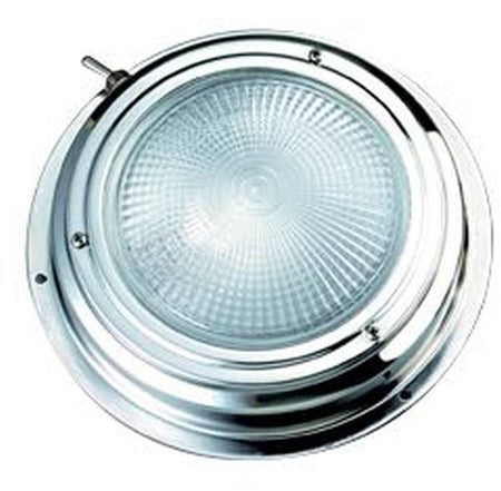 L.lampe rustfri 12v. ø 140 mm