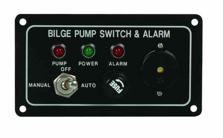 Pumpepanel m/akustisk alarm 12v