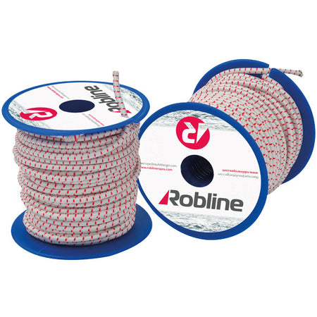 Robline Mini elastik snor 3mm Sort/Rød/Hvid boks 10x15 mtr