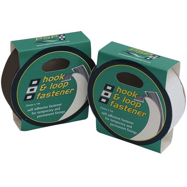 Psp hook & loop fastener velcro tape hvid 25mm x 1m