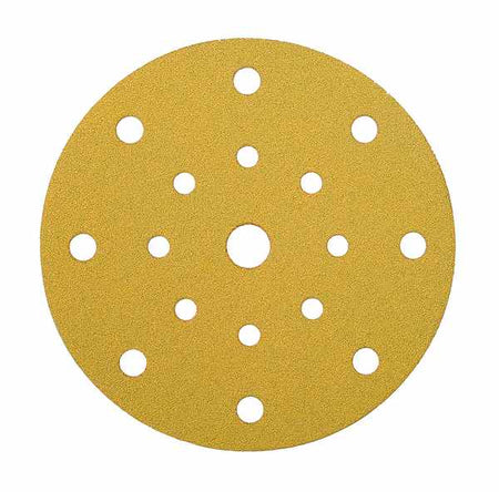 Mirka gold rondel ø 125mm p 40 17 hul - 10 stk.