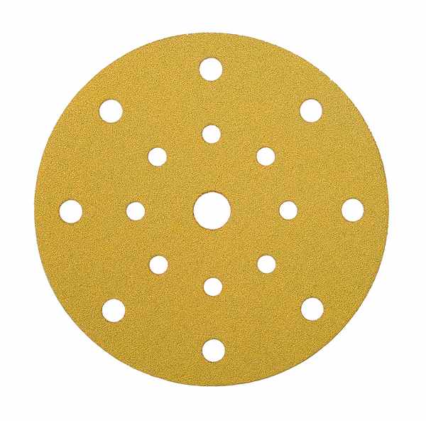 Mirka gold rondel ø 125mm p 40 17 hul - 10 stk.