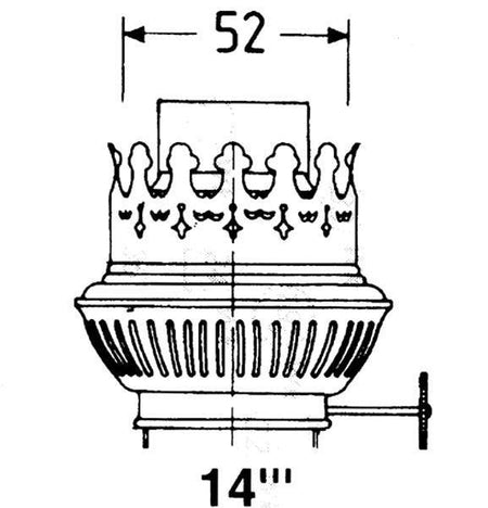 Brænder messing for 14