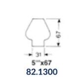 Lampeglas for olie eller el-lamper 31 X 67 mm