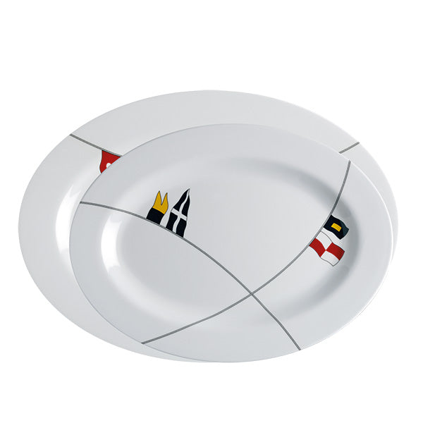 MB Regata oval serveringsfade 30x22/35x25 cm 585 gr. 2 stk.