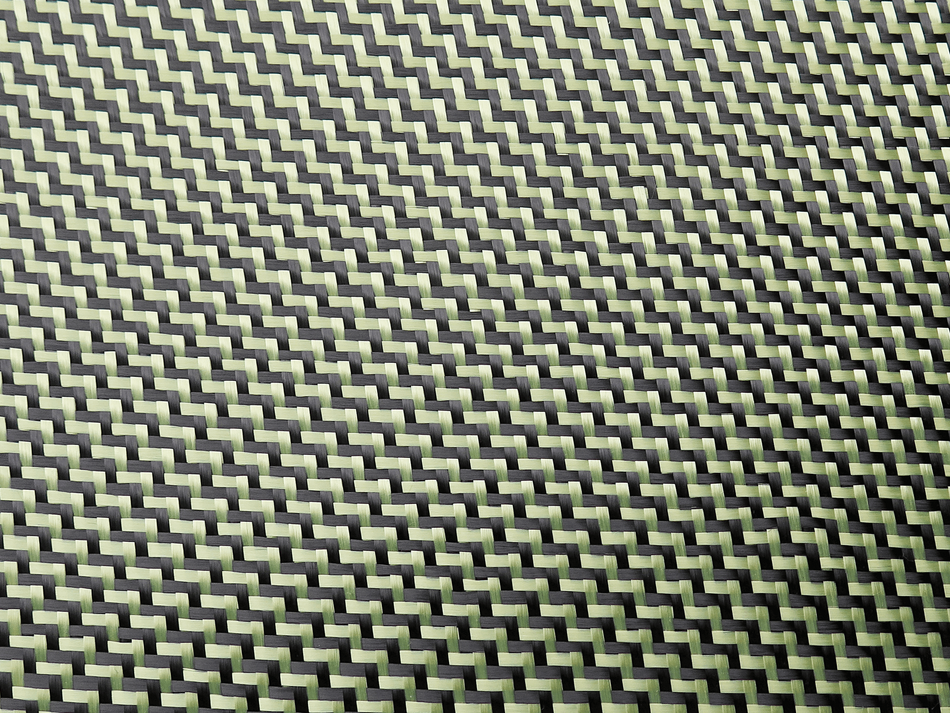 Kulfiber / kevlar twill 200 gram brede 1200 mm ca 2,4m2