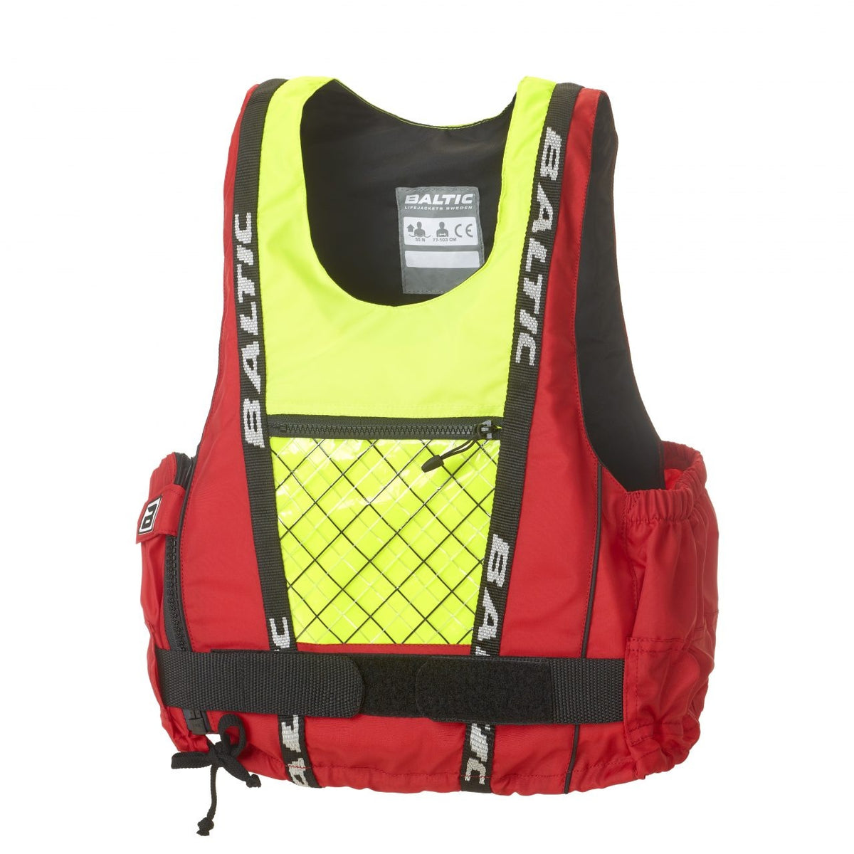 Baltic Dinghy Pro Jolle Kajak vest Rød/UV-Gul