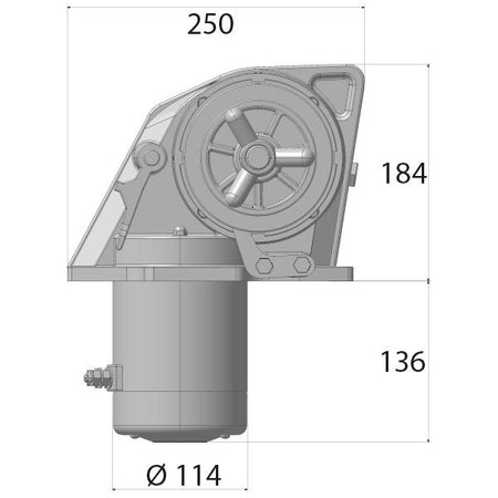 Lofrans Kobra ankerspil 12V 1000W DIN 766 Kæde 10mm