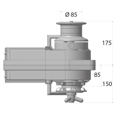 Lofrans Cayman 88 ankerspil 12V 1000W DIN 766 Kæde 8mm