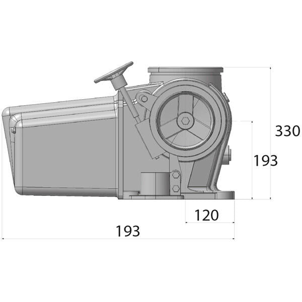 Lofrans Falkon ankerspil 12V 1700W DIN 766 kæde 10 mm