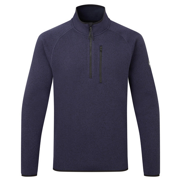 Gill 1500 Fleece jakke med lynlås i halsen, Navy