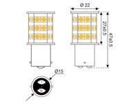 30 LED / SMD pære BA15d