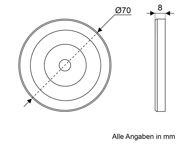 Downlight LED Ø 70 mm