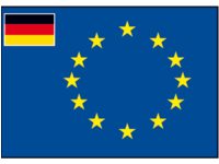 EUROP FLAG GERMANY 20X30