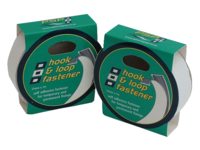 HOOK & LOOP FAST. BLACK 25 MM X 1M