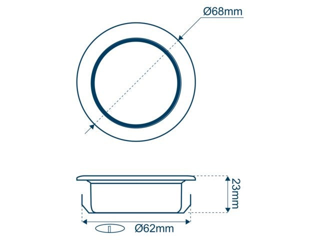 Indbygget spotlight LED