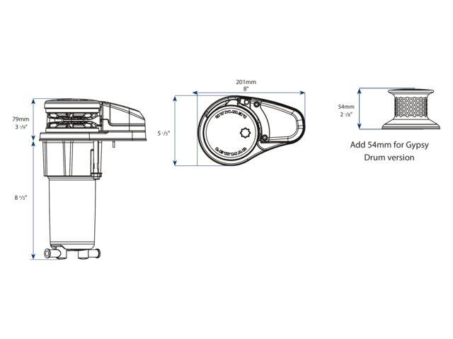 Lewmar VX1L 800 GO Ankerspil